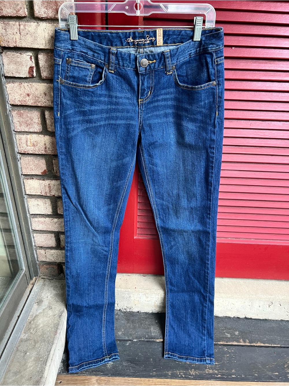 American Rag Dark Wash Curvy Skinny Denim Jeans Size 5